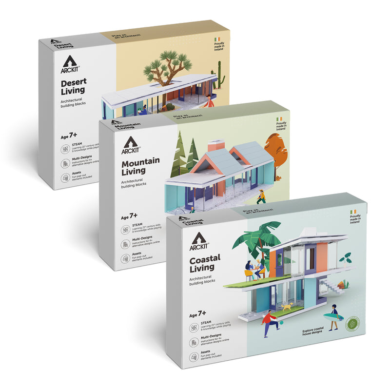 Bundle kit with Arckit Coastal Living, Mountain Living and Desert Living Model Kits