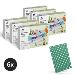 Bundle kit of 6 Arckit Mountain Living Architectural Model House Kits & Building Plates