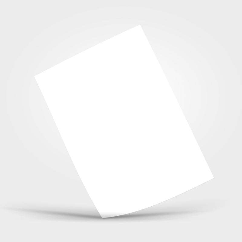 40 Blank Decal Sheets