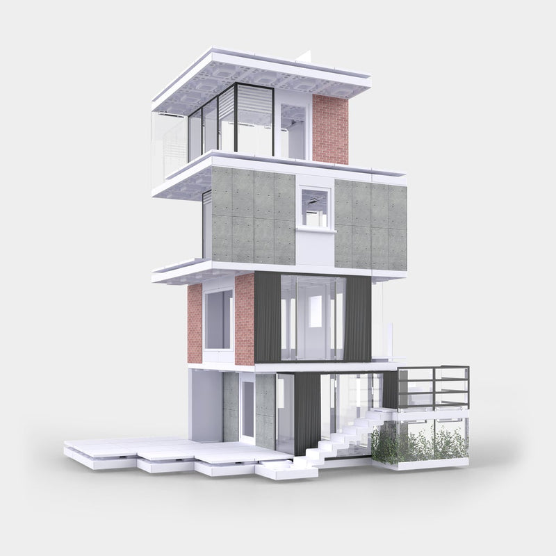 Bundle kit of 10 Arckit 200 sqm. Architectural Model Building Kits & Building Plates