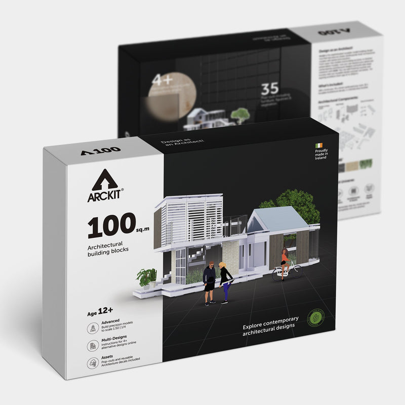 Bundle kit of 10 Arckit 100 sqm. Architectural Model Building Kits & Building Plates