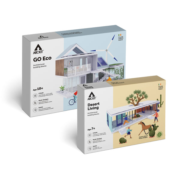 Bundle kit with Arckit GO Eco and Desert Living Architectural Model Kits