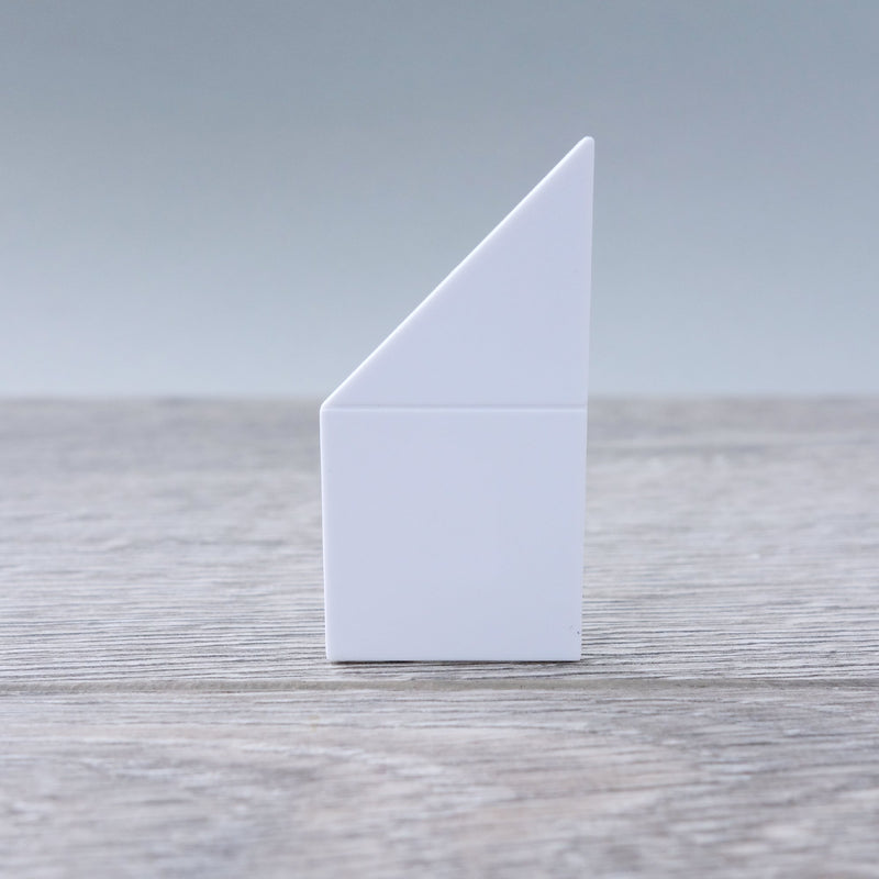 One-by-Two White Right Angled Smooth Finish Floor or Roof Tile 5.06
