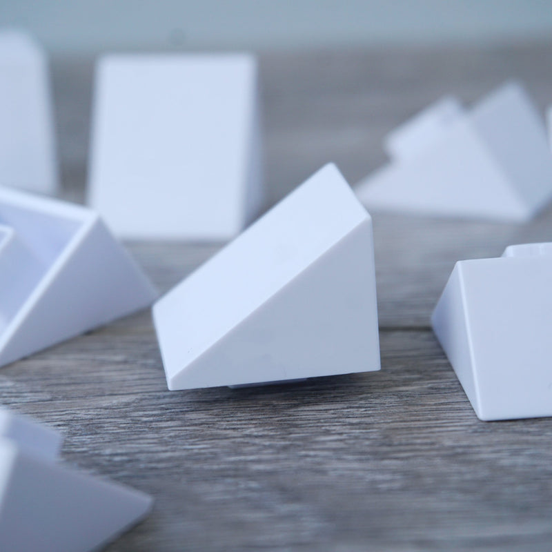 One-by-One White High Angled Tile 6.14