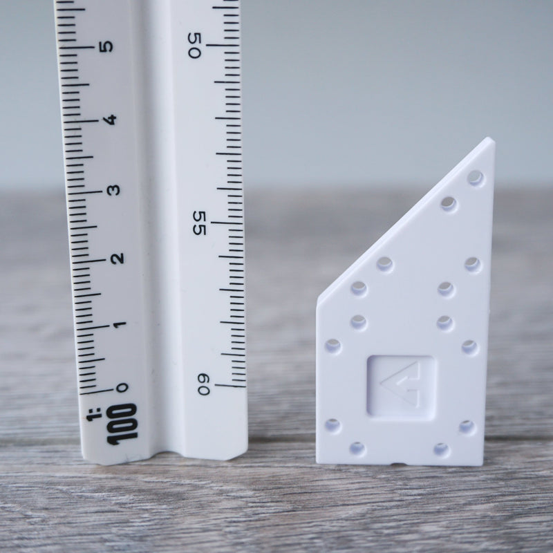 One-by-Two White Right Angled Floor or Roof 1.09