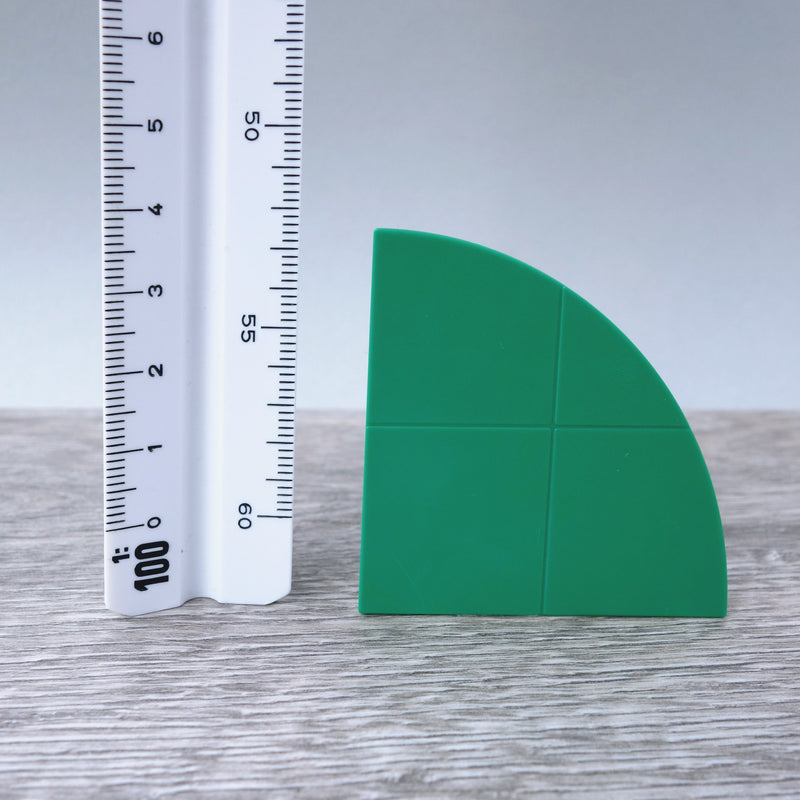Two-by-Two Green Curved Smooth Finish Floor or Roof Tiles 5.07