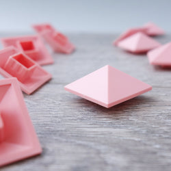 One-by-One Red Pyramid Shaped Tile 6.05
