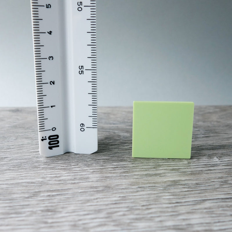 One-by-One Light Green Smooth Floor or Roof Tile 5.03