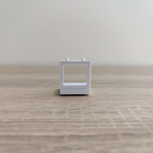 White Half Wall Panel Square 2.05
